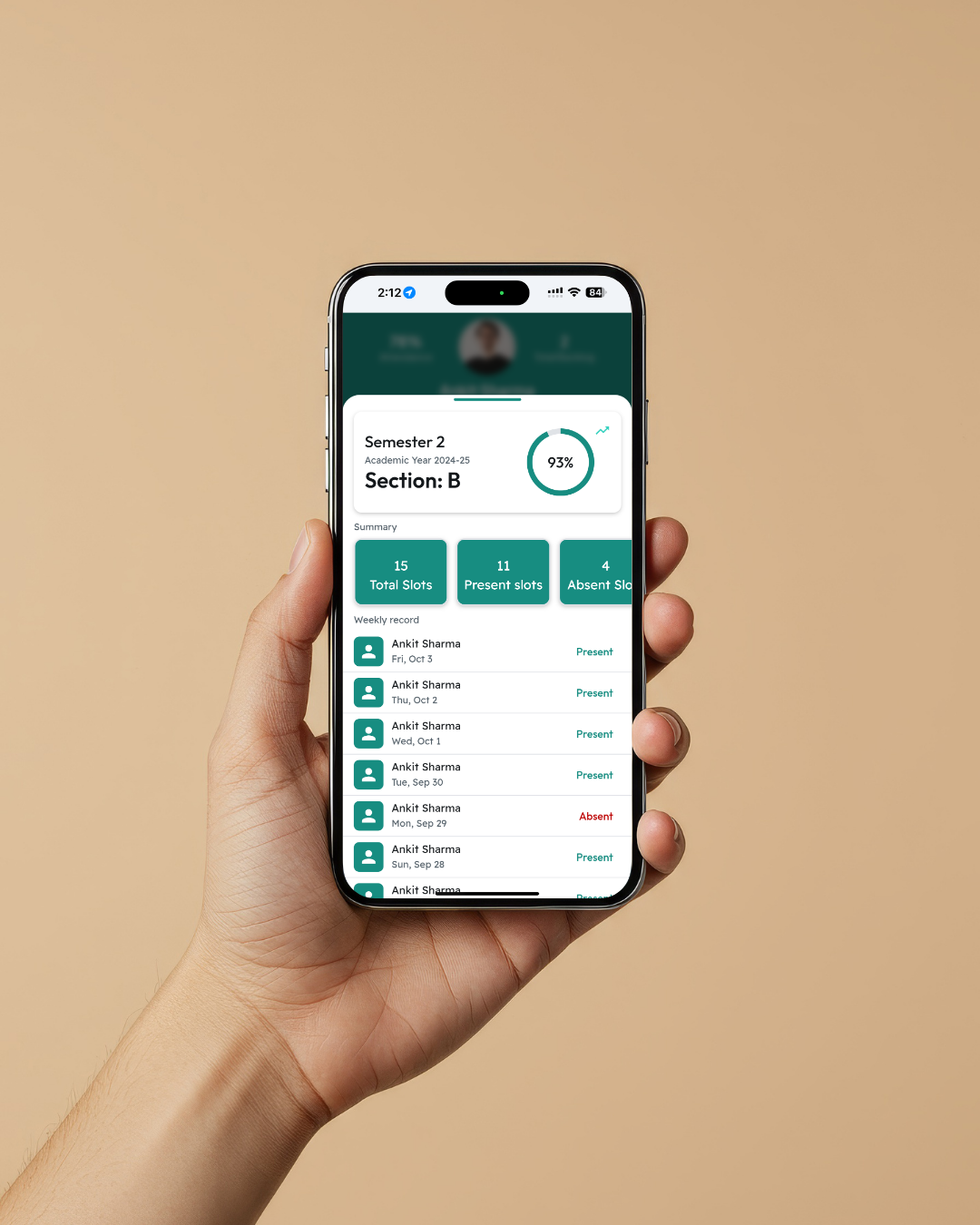 Close-up smartphone camera module on textured leather back